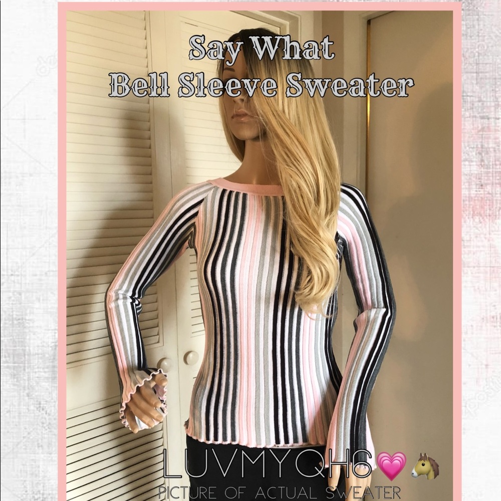 Say What? Bell Sleeve Sweater